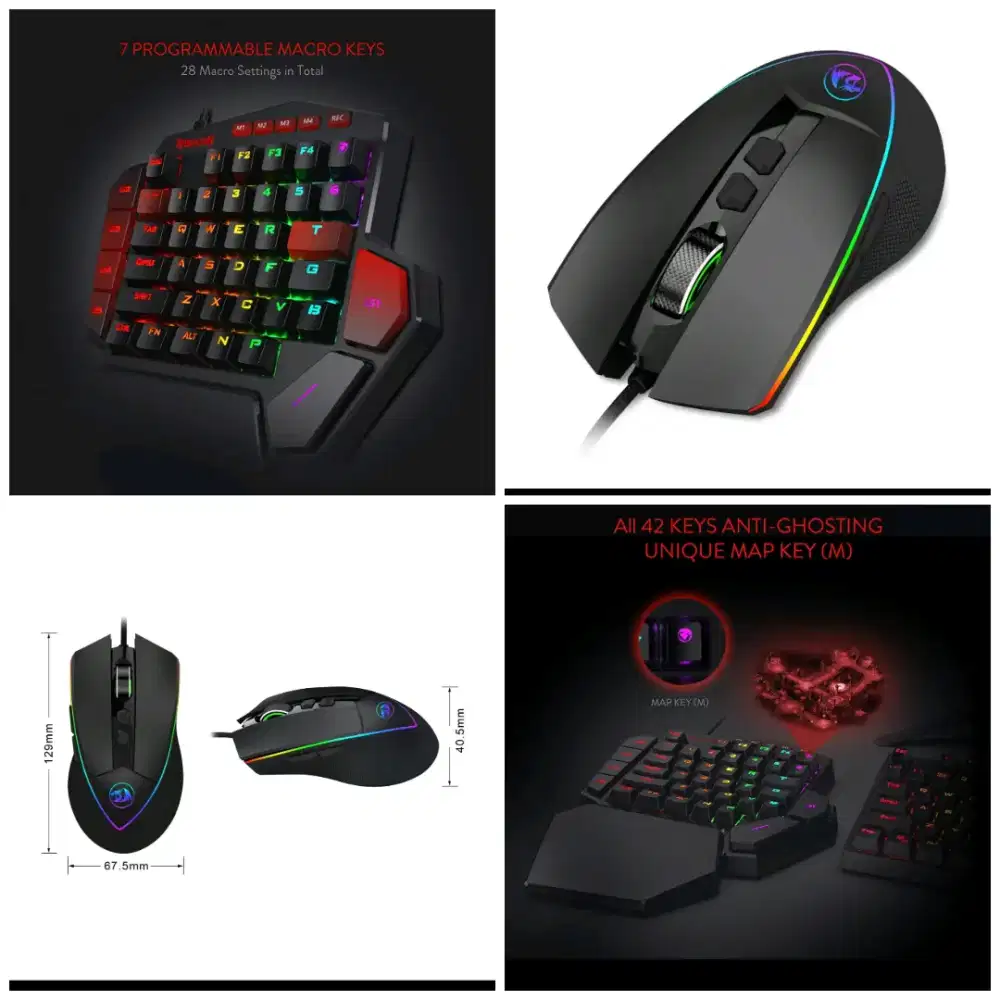 Keyboard dan mouse mobilador gaming