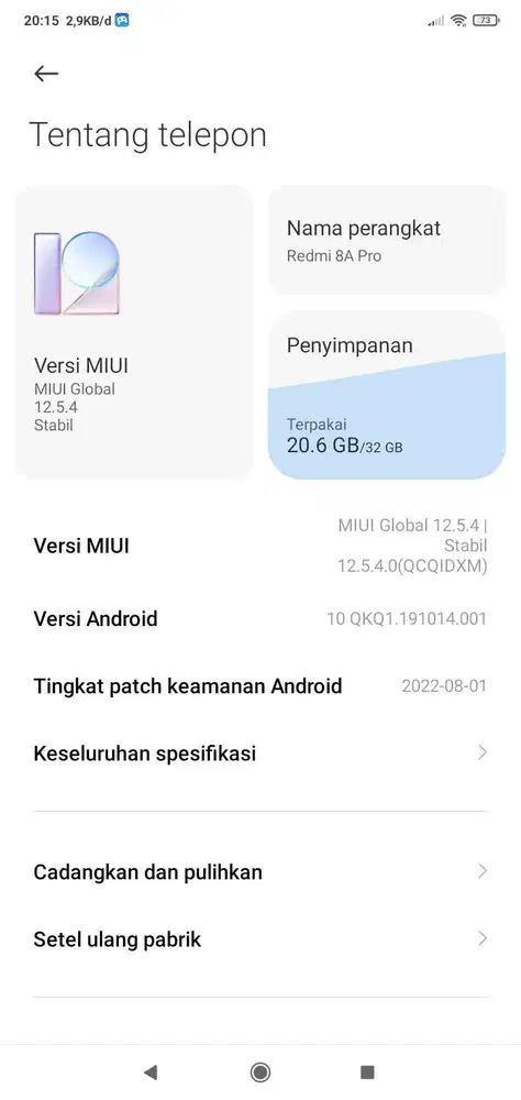 REDMI 8A PRO RAM 2/32