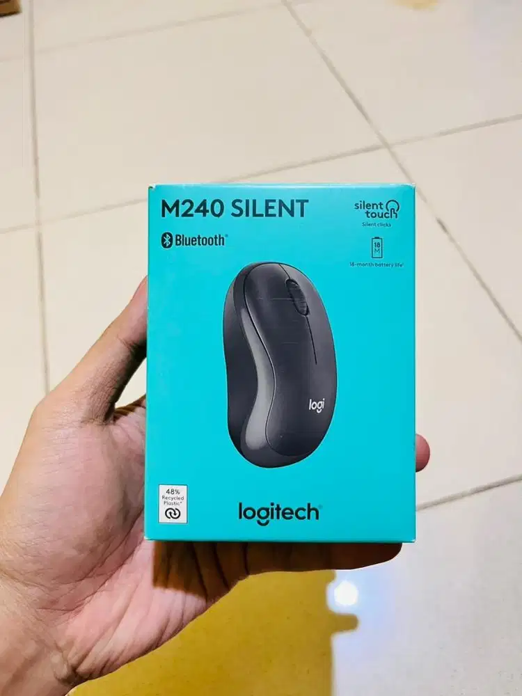 Mouse Logitech M240 Wireless Bluetooth Silent Click M 240
