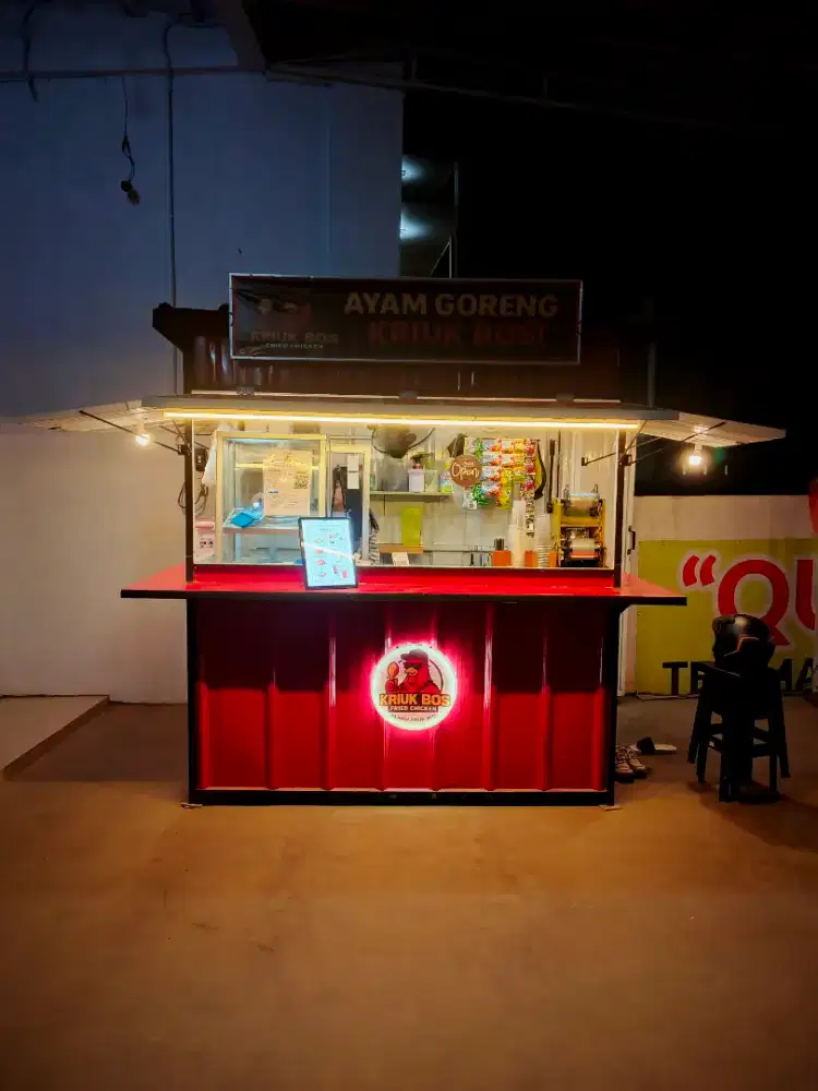 Booth Container Bekas ukuran 1.5 x 2