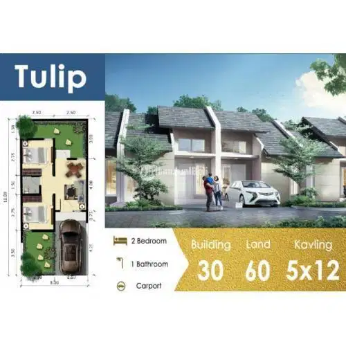 Dikontrakan Rumah di WARU (6bln/1thnan)