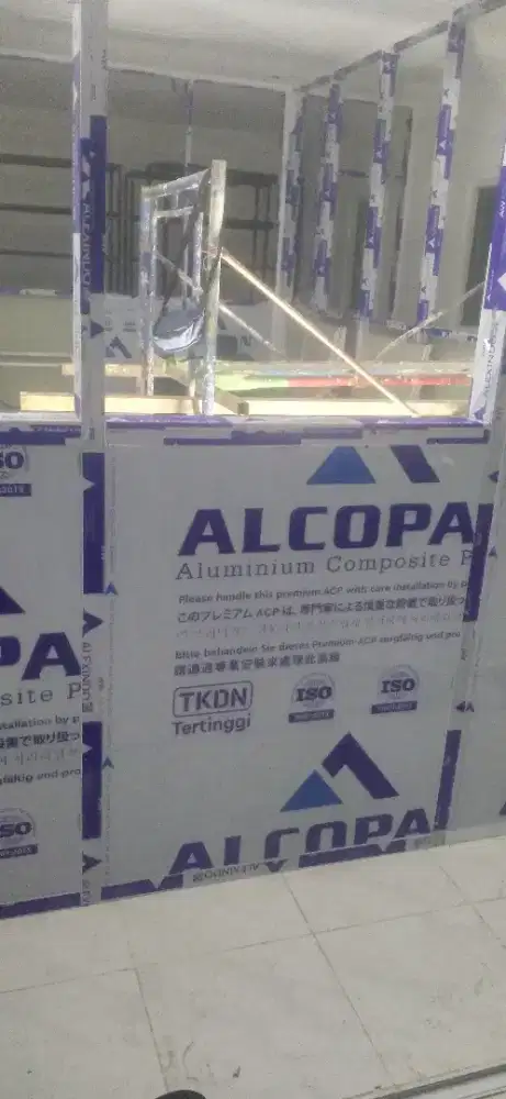 Acp curtain wall kusen alumunium