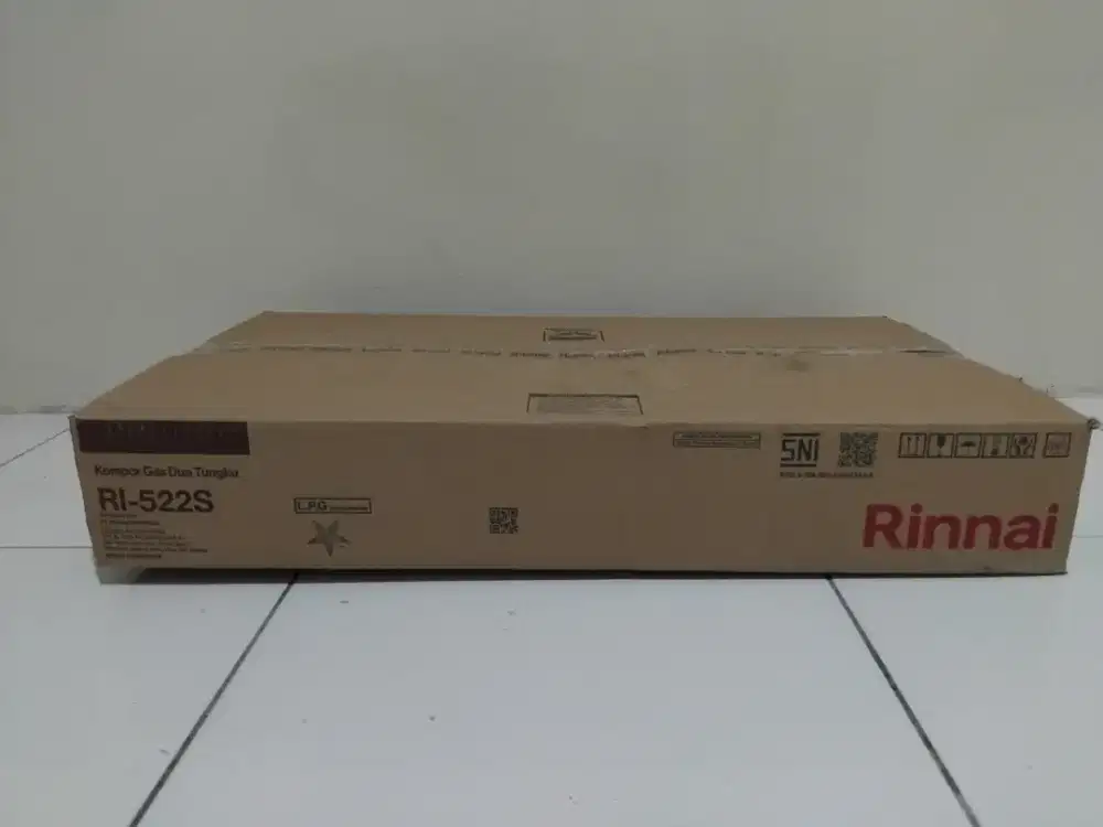 Kompor Gas Rinnai RI-522S 2 Tungku Baru Original | Hemat Gas