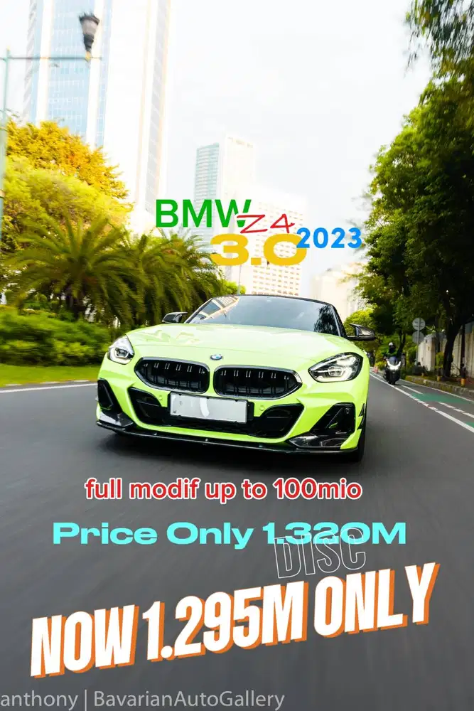 BMW Z4 NIK 2023 THE ONE AND ONLY IN INDONESIA sDrive30i Green Lime M4