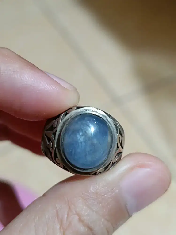 Batu cincin Blue safir/sapphire star burma