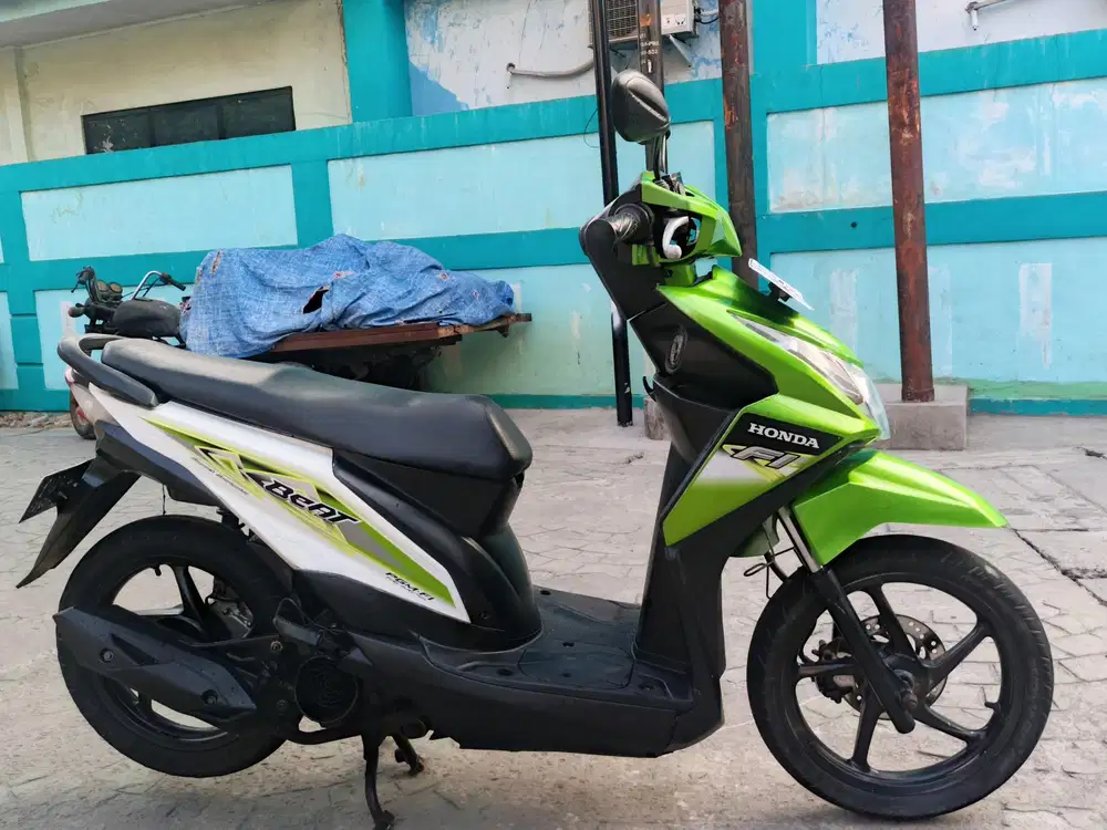 Honda beat Fi 2013 stater tokcer halus mulus terawat