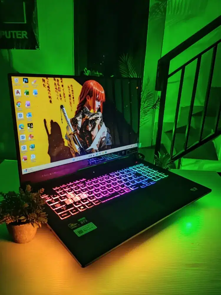 Laptop Render Gaming ASUS ROG RYZEN 7 ram 16/512gb Ssd Rtx Siap Pakai