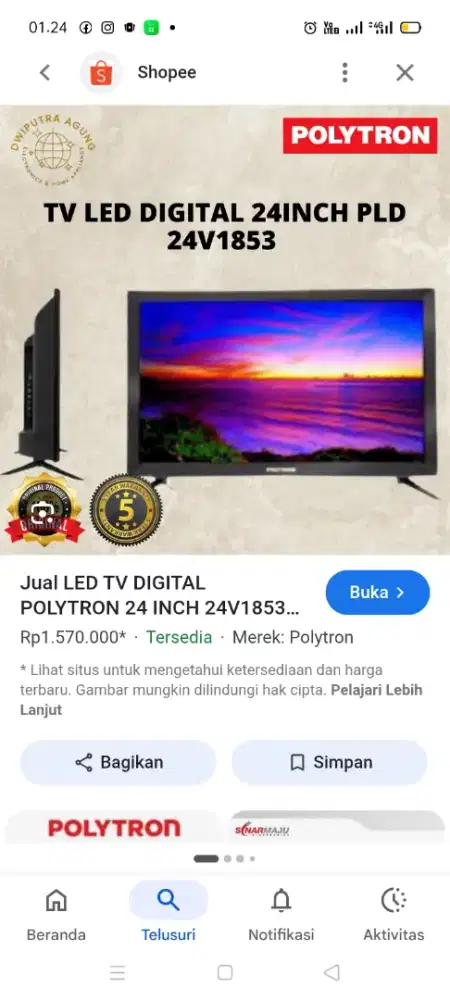 Tv LED Polytron 24 Digital