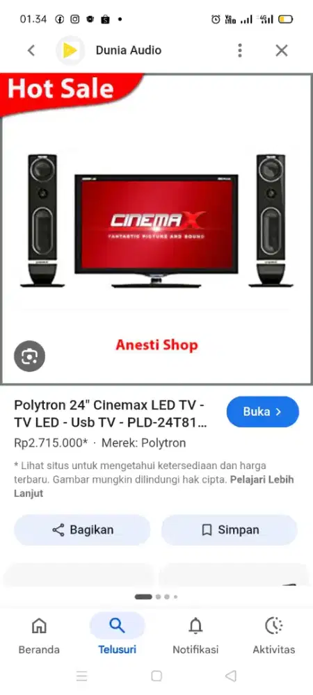 Tv LED Polytron 24 cinema