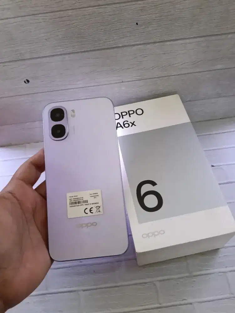 Oppo a6x ram 4+8/128 GB lengkap baru sebulan