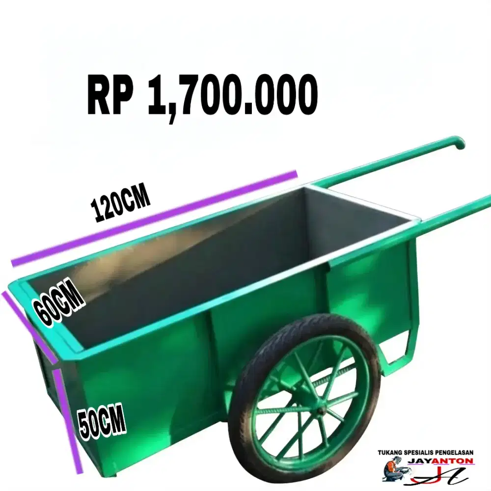 Gerobak besi dorong