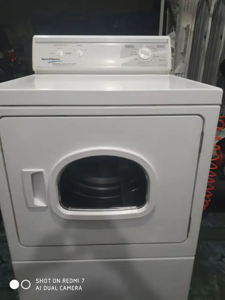 Drayer speed queen pintu kaca dengan mesin cuci samsung 21 kg