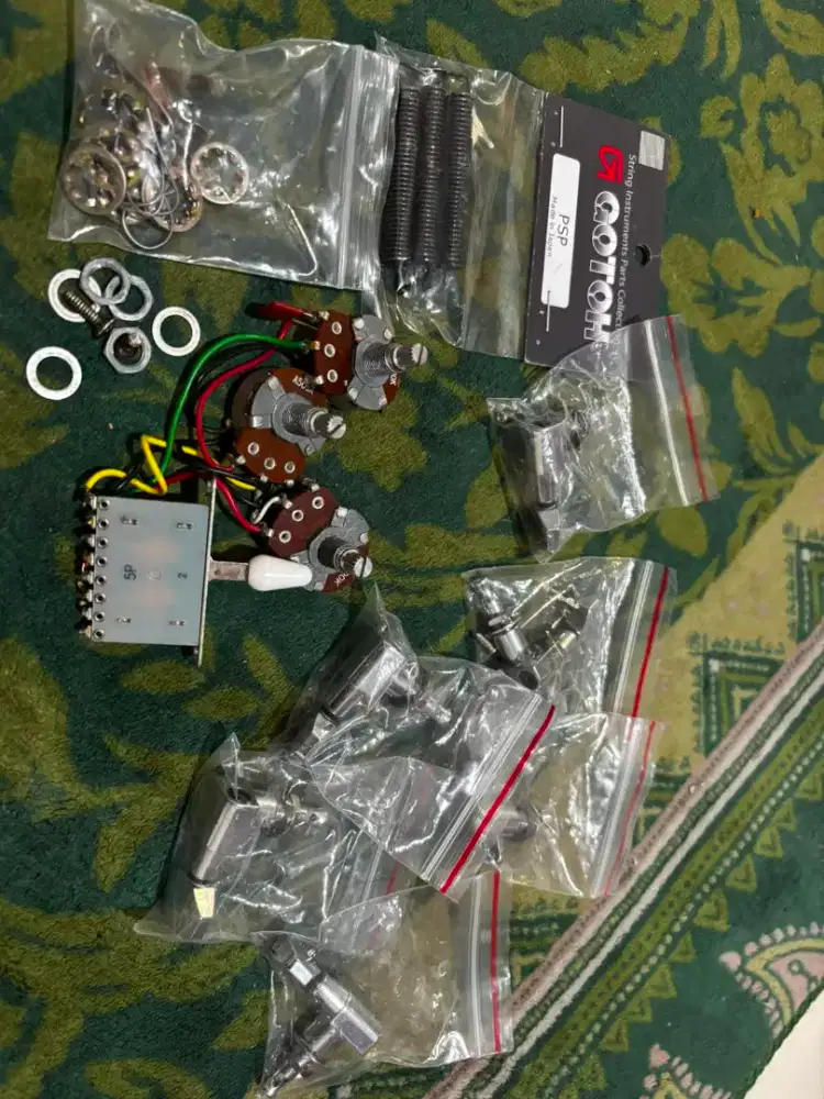 sepaket wiring potensio, spring per psp gotoh, dryer sejajar