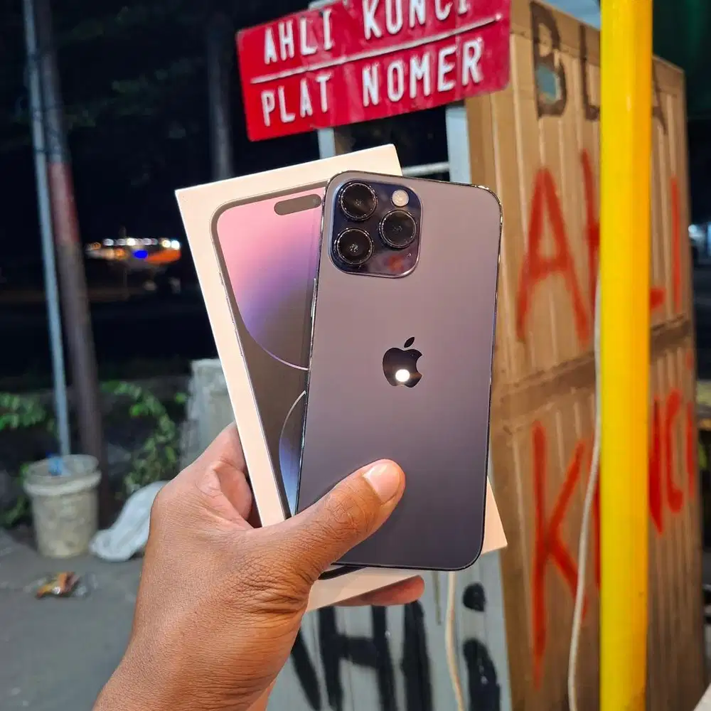 iPhone 14 promax 128 gb (DIGIMAP ID/A). fullset mulus bisa TT