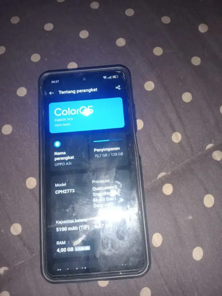 Handphone Oppo A5i 128GB(second)