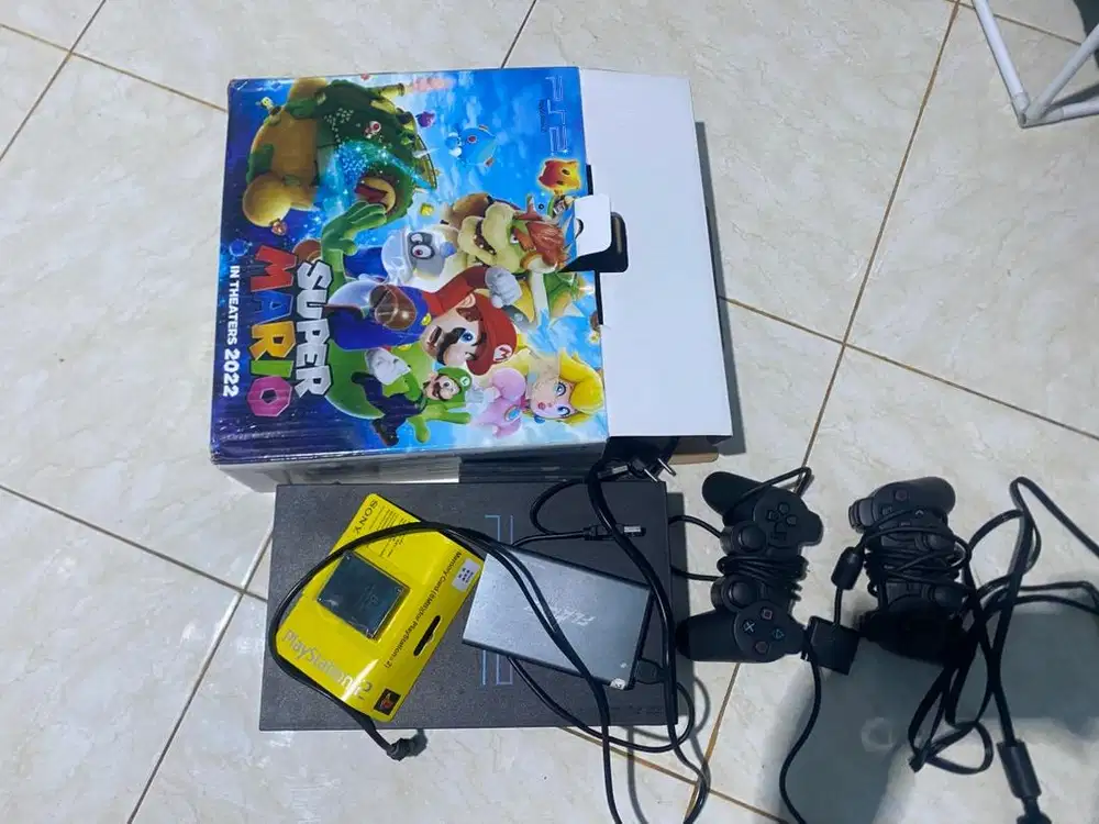 PS2 Slim Lengkap 2 Stik Banjarbaru COD