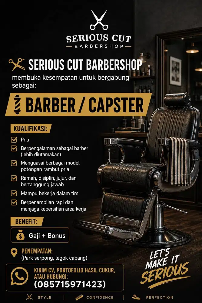 CAPSTER SERIOUSCUT BARBERSHOP