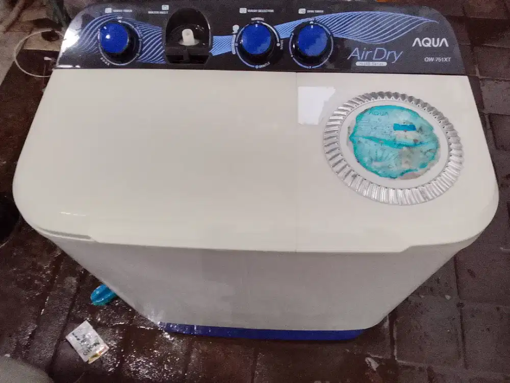 Mesin cuci merek Aqua 7'5 kilo normal tinggal pake ya