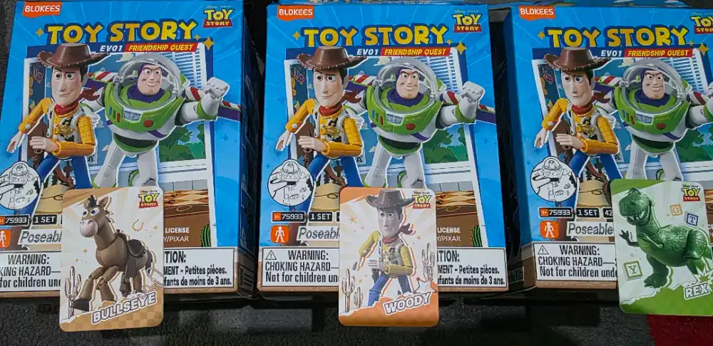 Blokees Toy Story OFC Woody Bullseye Rex