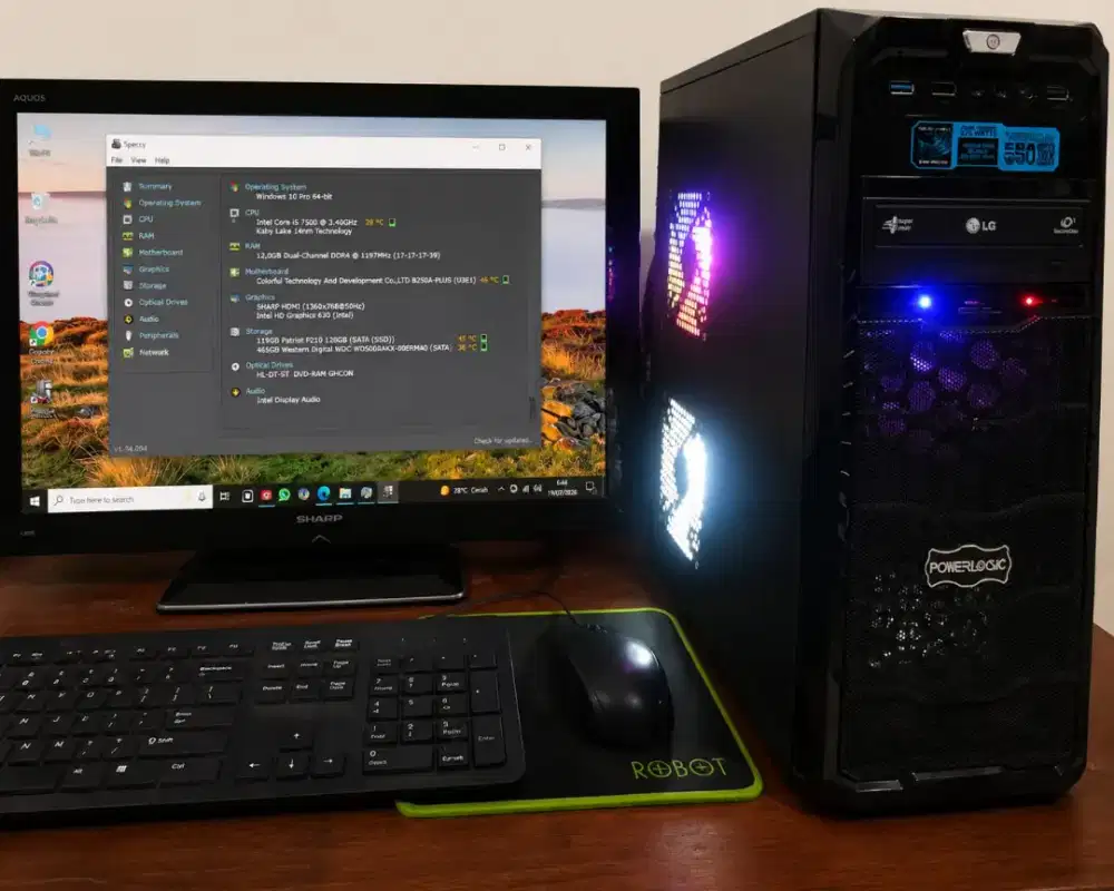 PC Rumahan / Office – Intel Core i5-7500 | SSD Cepat | Siap Pakai