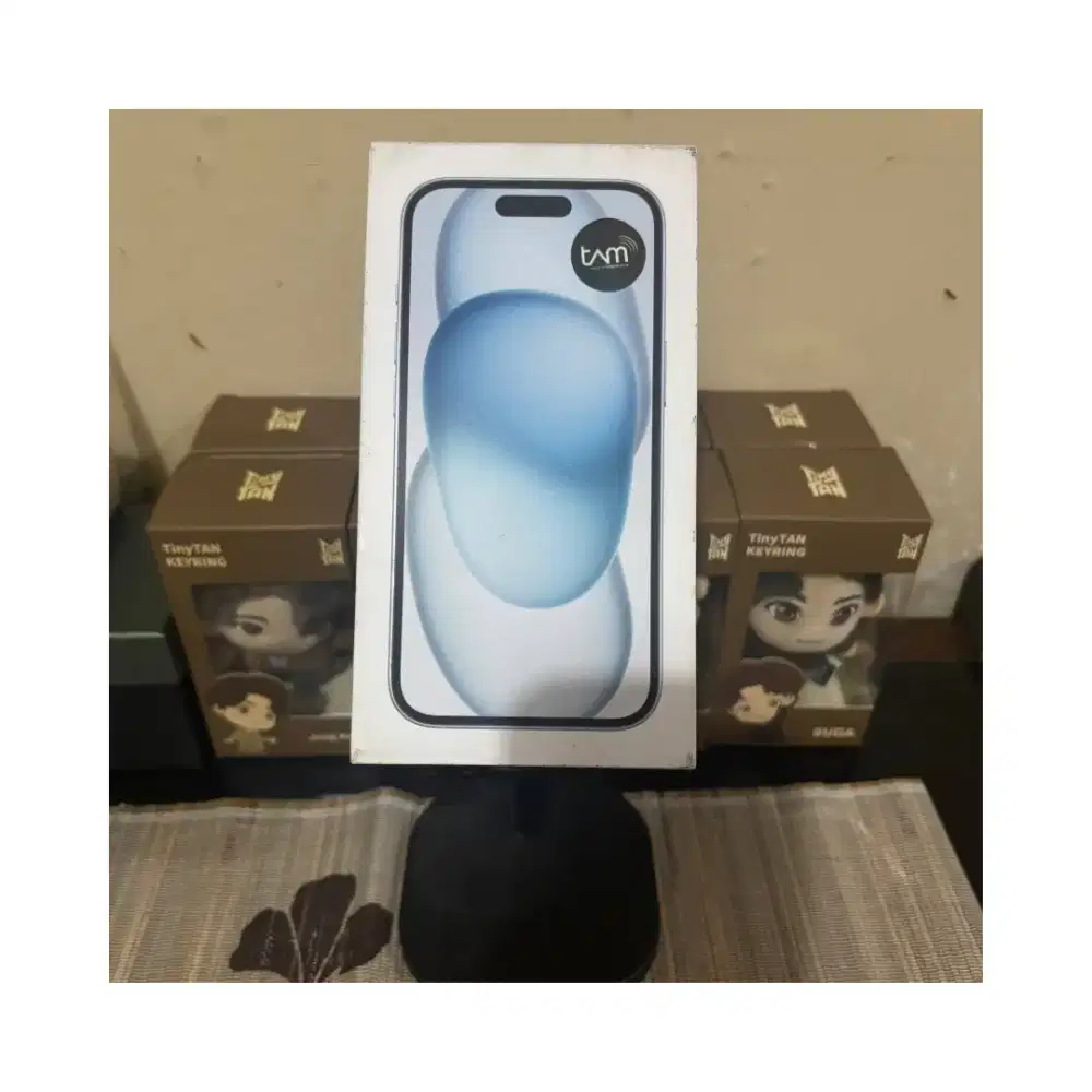 iPhone 15 Blue iBox TAM Like New BH100 Mulus Garansi Panjang