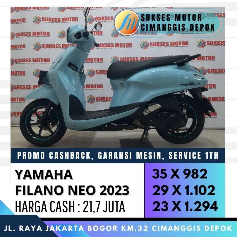 YAMAHA GRAND FILANO NEO 2023 MULUS CASH KREDIT UNIT BERGARANSI