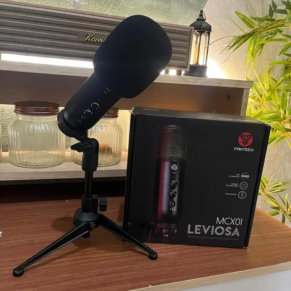 Dijual Fantech MCX01 Leviosa USB Condenser Microphone Mulus Garansi
