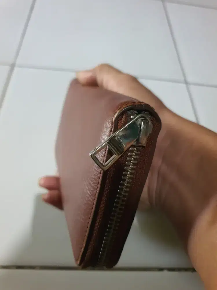 DOMPET PANJANG UNISEX ORIGINAL FOSSIL KULIT LEGIT MATENG MULUS BROWN