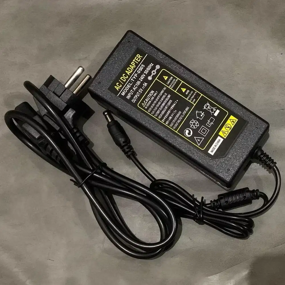 Adaptor 5V 5A Switching Adaptor dengan Kabel Power