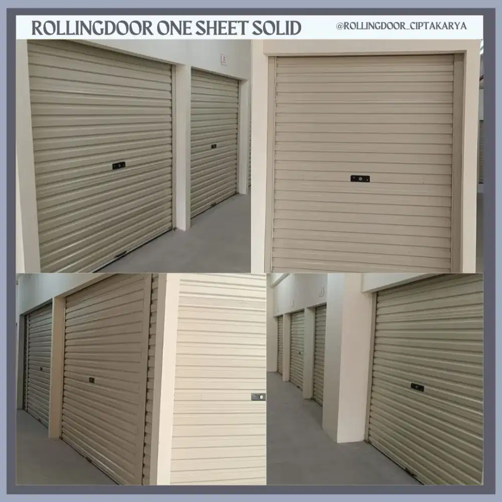 ROLLINGDOOR ONE SHEET SOLID