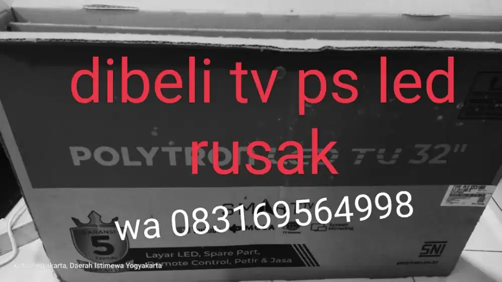Dibeli tv led/ps rusak