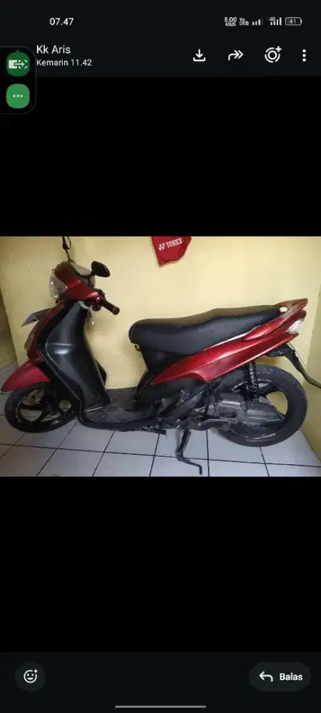 Motor mio sporty tahun 2007