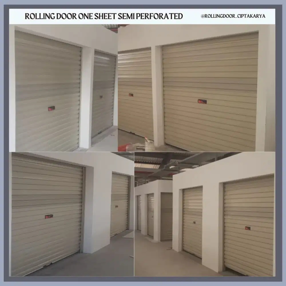 ROLLINGDOOR ONE SHEET SEMI PERFORATED
