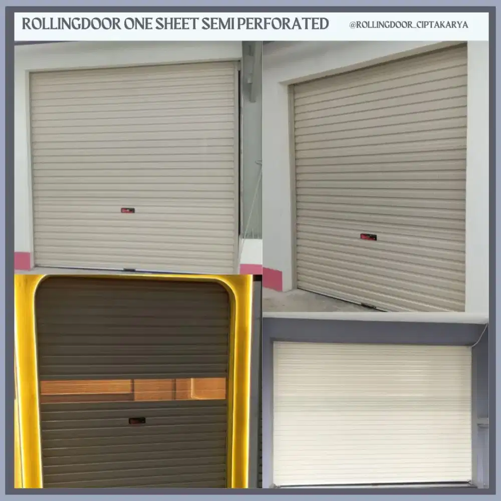 ROLLINGDOOF ONE SHEET SEMI PERFORATED