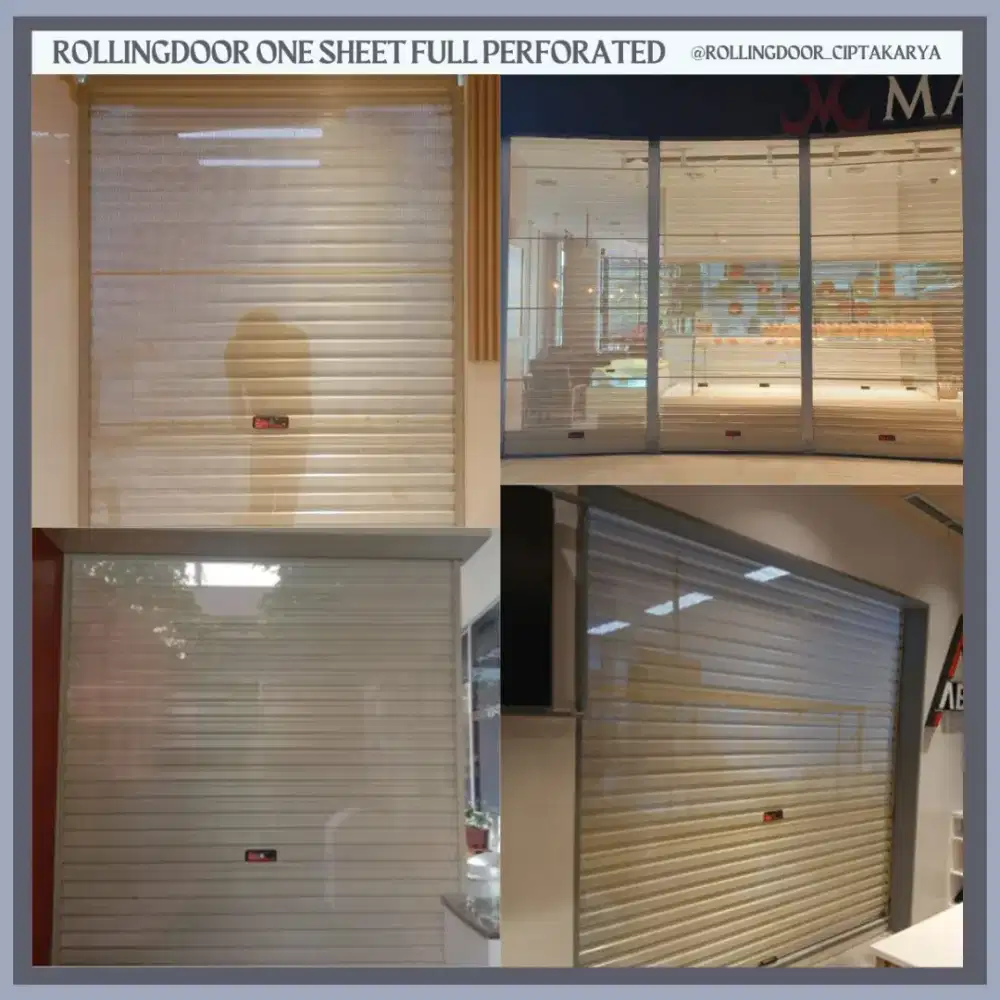ROLLINGDOOR ONE SHEET FULL PERFORATED