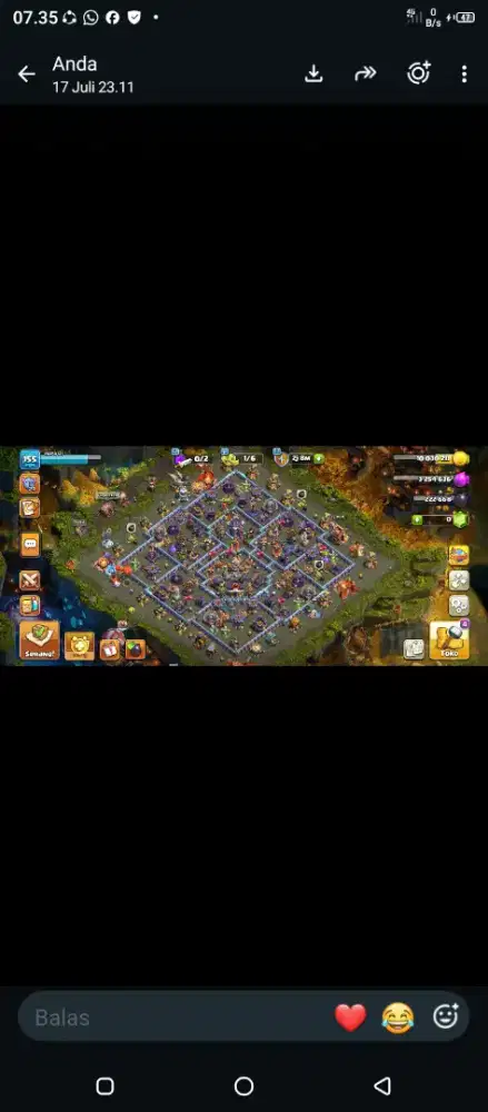 Jual akun coc th 15max