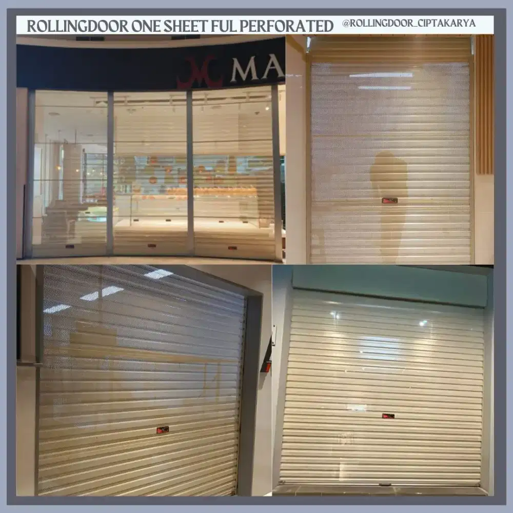 ROLLINGDOOR ONE SHEET FULL PERFORATED