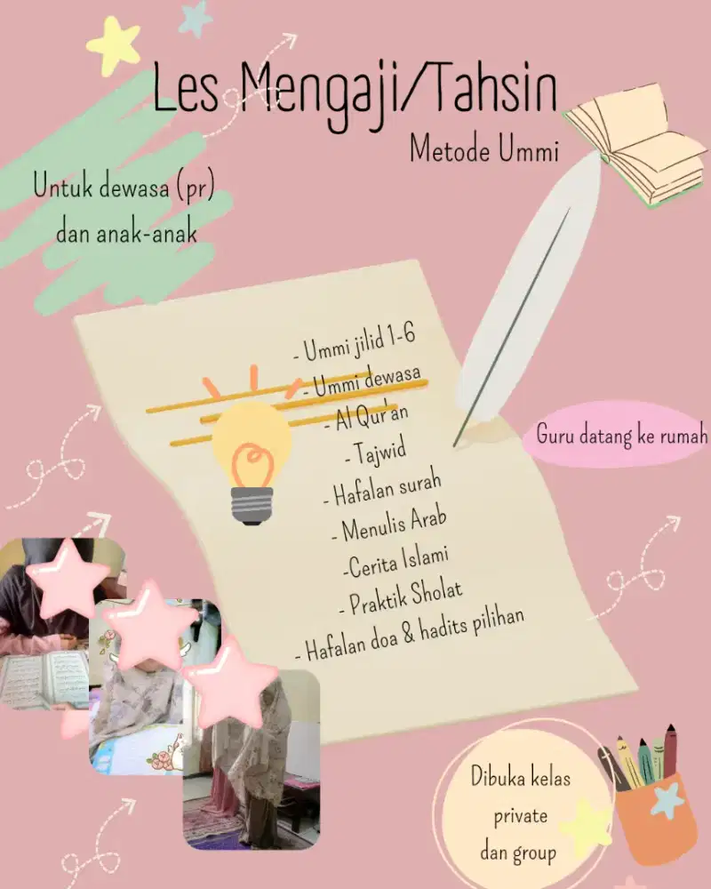 Les mengaji private/group