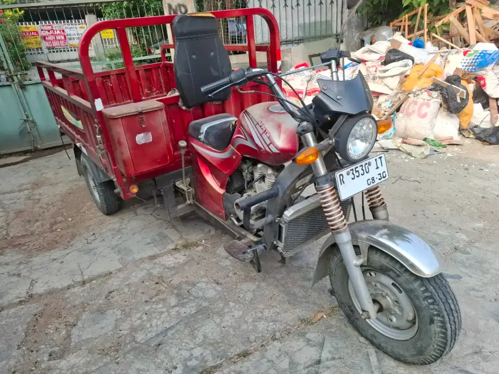 Gajah app KTM 200 CC, motor roda3 viar buat angkutan usaha Oke roda 3.