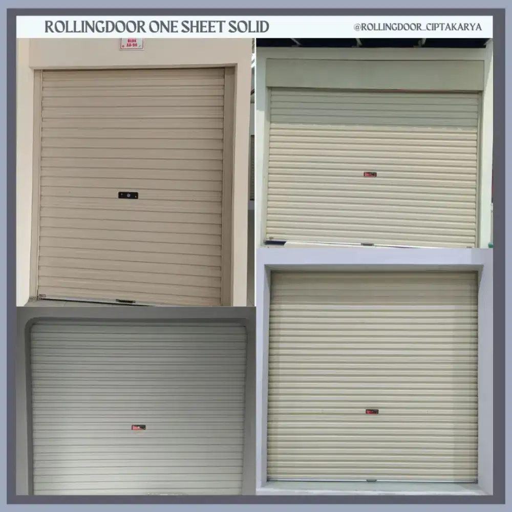 ROLLINGDOOR ONE SHEET SOLID