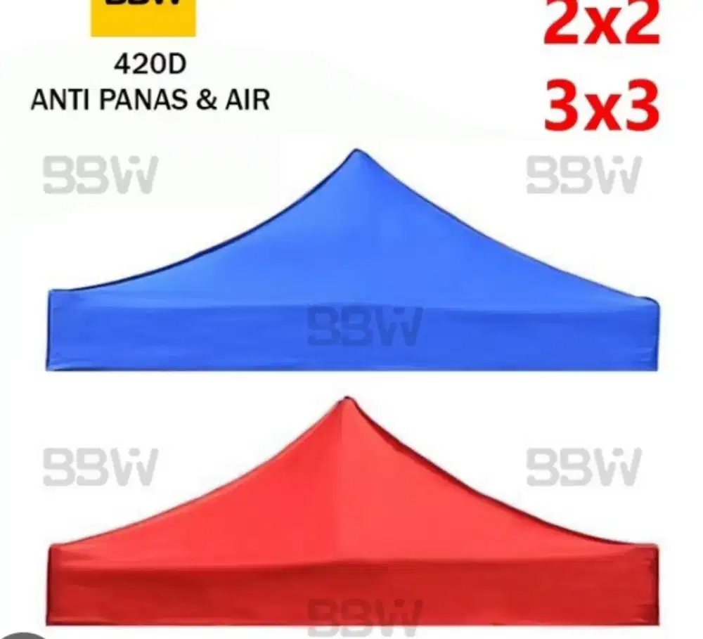 Atap nya aja .buat tenda lipat. 2x2=3x3