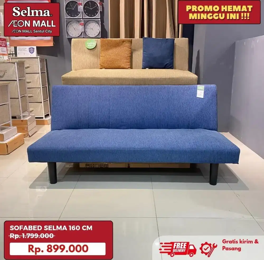 Sofabed relax blue 160 cm