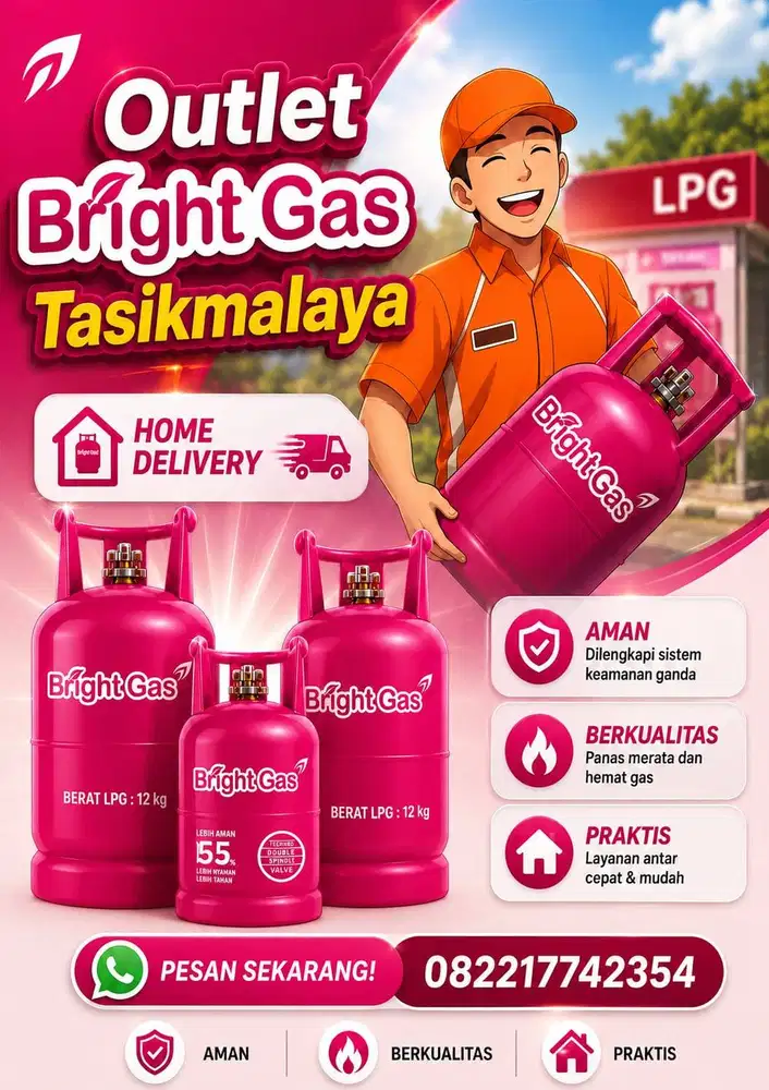 Pesan antar gas dan Bright Gas