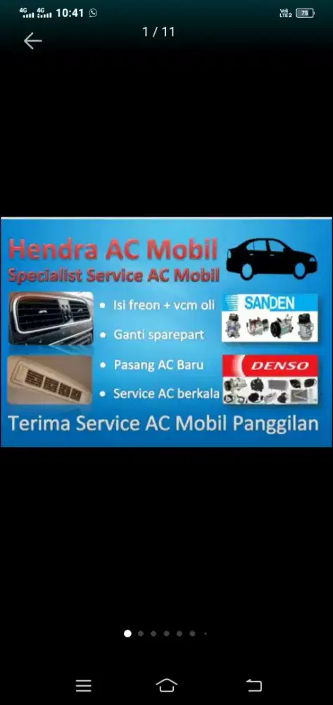 Terima service AC mobil panggilan home service