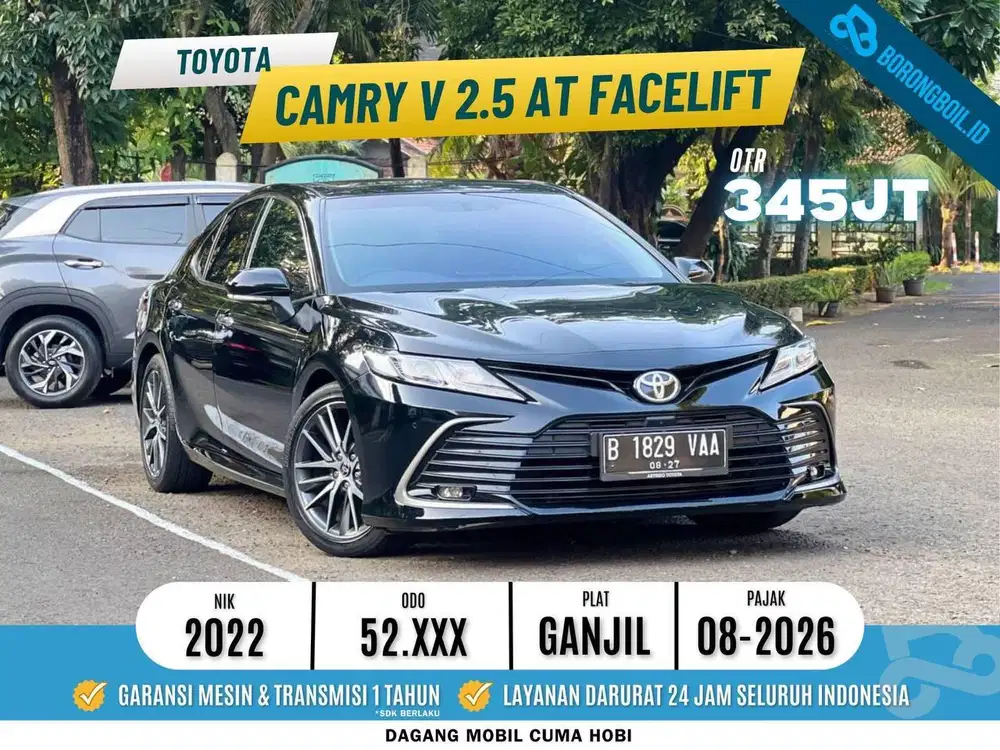 ALL NEW CAMRY 2.5 V AT 2022 HITAM FAVORIT