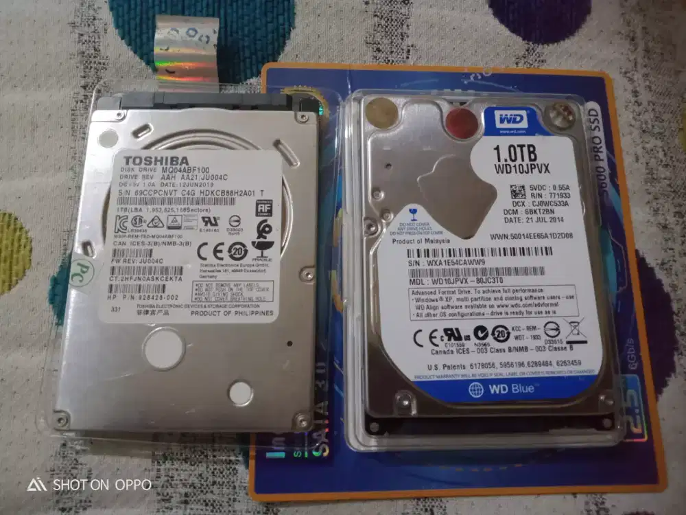 Siapa Tahu Ada Yg Minat HDD Laptop 1TB ada 4pcs SENTINEL 100/100

Li