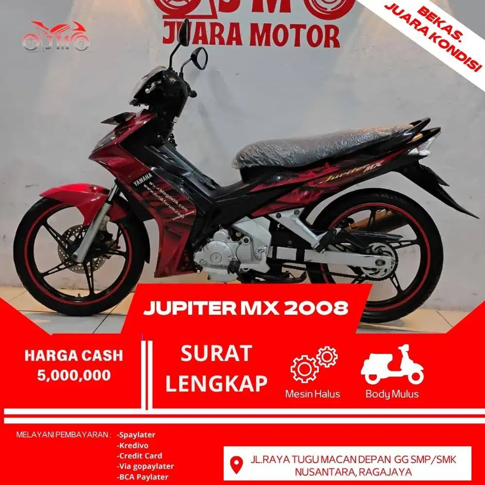 JUPITER MX 2008 SURAT LENGKAP HARGA TERMURAH COCOK BUAR WARA WIRI