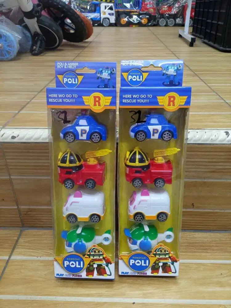 mainan anak robocarr poli isi 4 pullback