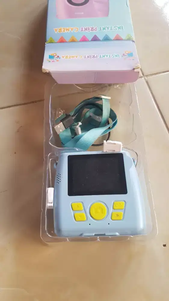 Instant print camera mainan kamera anak