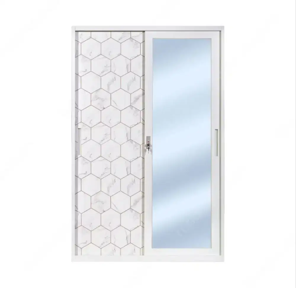 PROMO LEMARI METAL SLEDING 2 PINTU